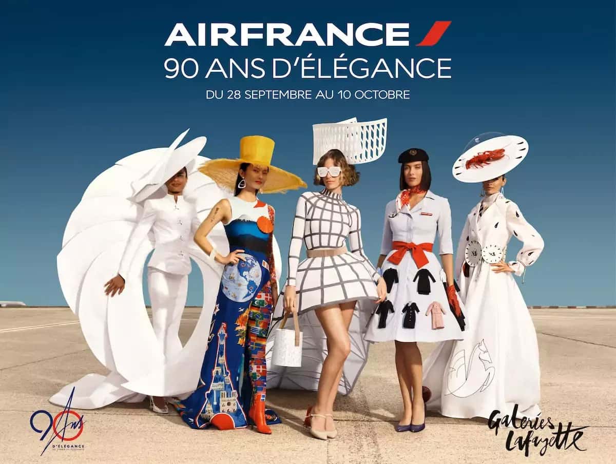 Photobooth pour les 90 ans d'Air France aux Galeries Lafayette
